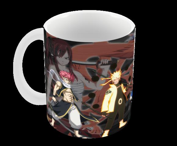 Caneca Polímero Animes Crossover Personalizada