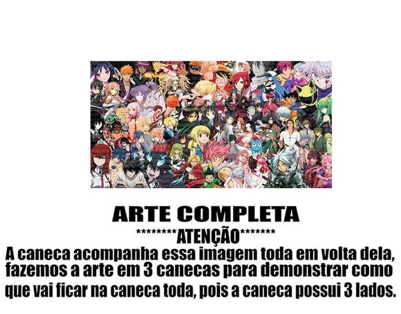 Caneca Polímero Animes Crossover Personalizada