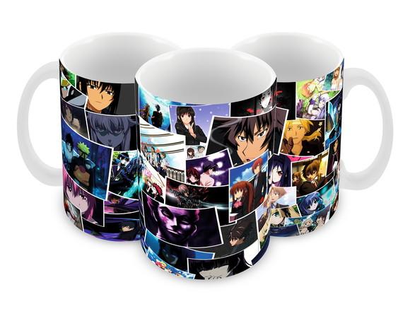 Caneca Polímero Animes Crossover Personalizada