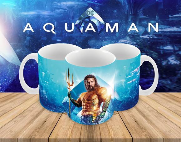 Caneca Polímero Aquaman Personalizada