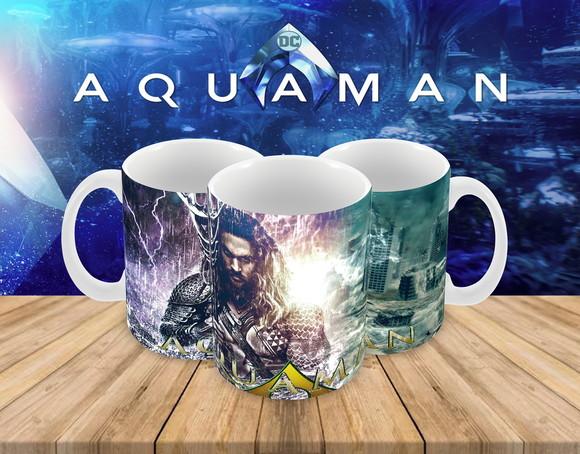 Caneca Polímero Aquaman Personalizada