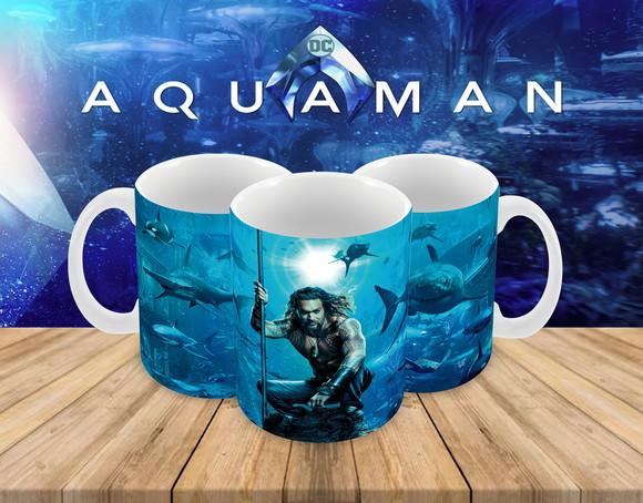 Caneca Polímero Aquaman Personalizada