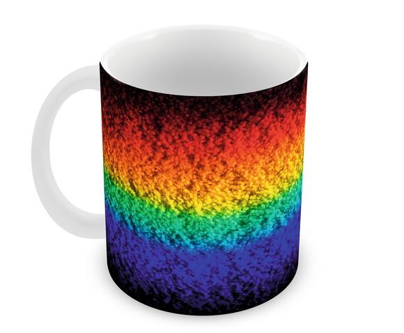 Caneca Polímero Arco Íris Personalizada