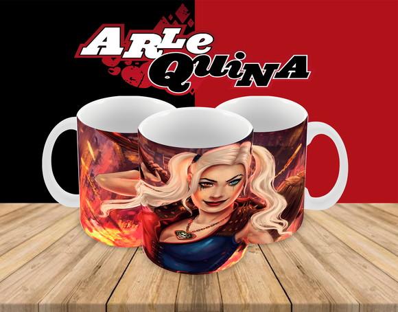 Caneca Polímero Arlequina Personalizada