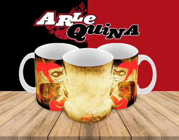 Caneca Polímero Arlequina Personalizada