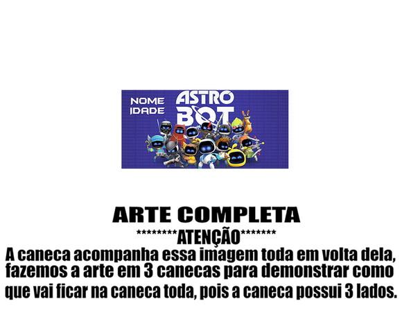 Caneca Polímero Astro Bot Personalizada