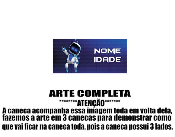 Caneca Polímero Astro Bot Personalizada