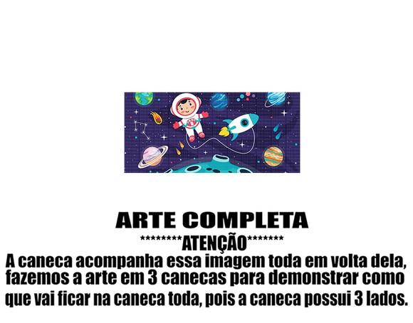 Caneca Polímero Astronauta Personalizada