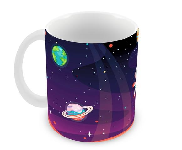 Caneca Polímero Astronauta Personalizada