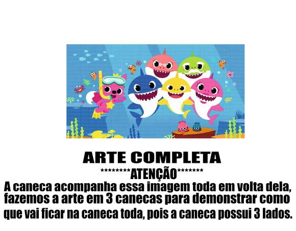Caneca Polímero Baby Shark Personalizada