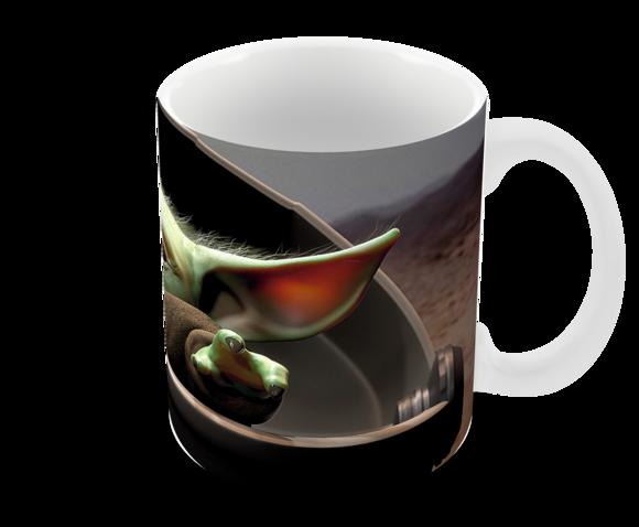 Caneca Polímero Baby Yoda Personalizada