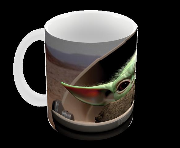 Caneca Polímero Baby Yoda Personalizada