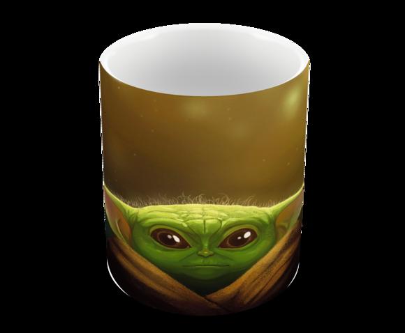 Caneca Polímero Baby Yoda Personalizada