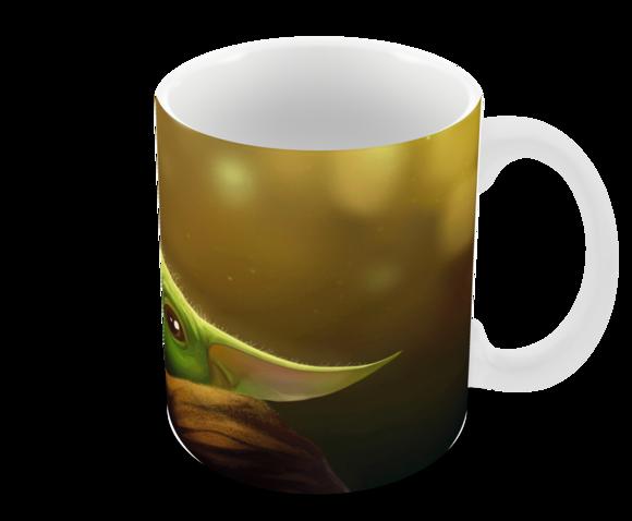 Caneca Polímero Baby Yoda Personalizada
