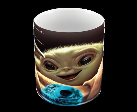 Caneca Polímero Baby Yoda Personalizada