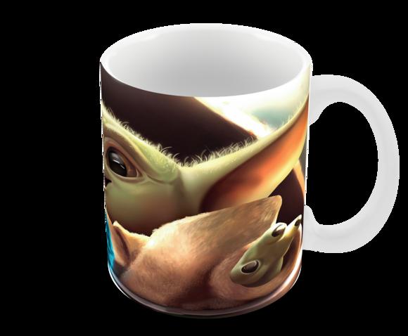 Caneca Polímero Baby Yoda Personalizada