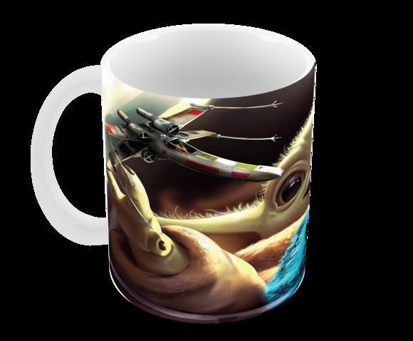 Caneca Polímero Baby Yoda Personalizada