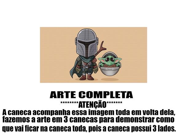 Caneca Polímero Baby Yoda Personalizada
