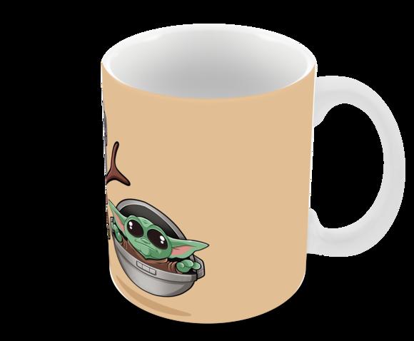 Caneca Polímero Baby Yoda Personalizada