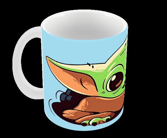 Caneca Polímero Baby Yoda Personalizada