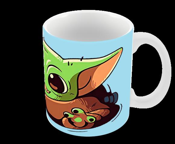 Caneca Polímero Baby Yoda Personalizada