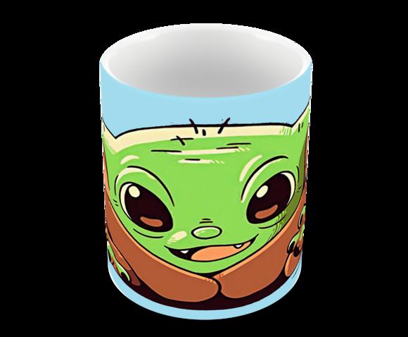 Caneca Polímero Baby Yoda Personalizada