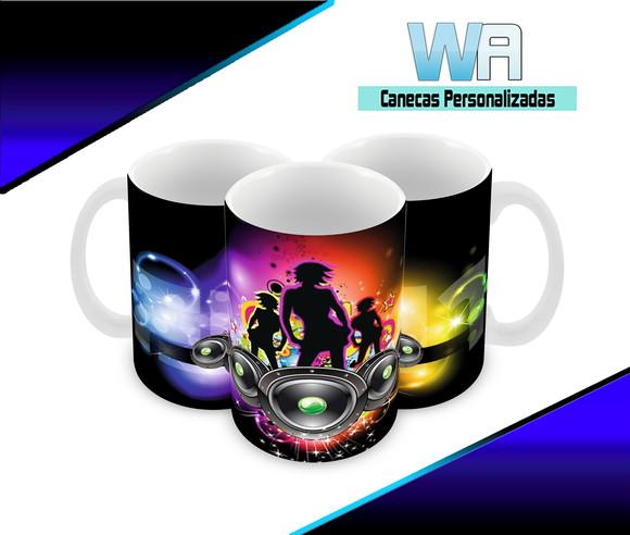Caneca Polímero Balada Neon Personalizada