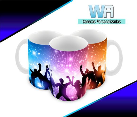 Caneca Polímero Balada Neon Personalizada