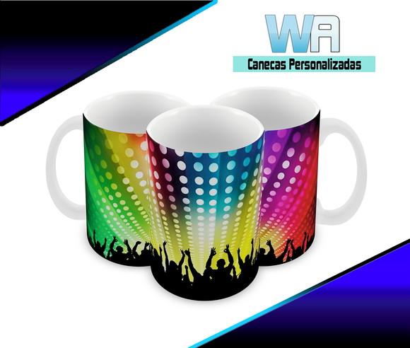 Caneca Polímero Balada Neon Personalizada