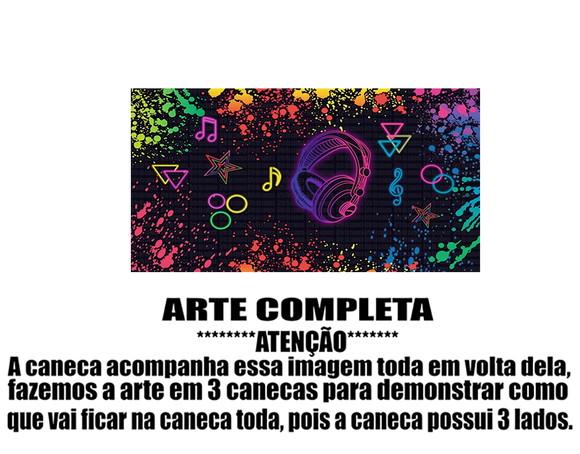 Caneca Polímero Balada Neon Personalizada