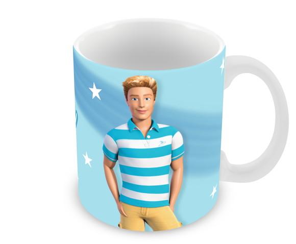 Caneca Polímero Barbie Ken Personalizada