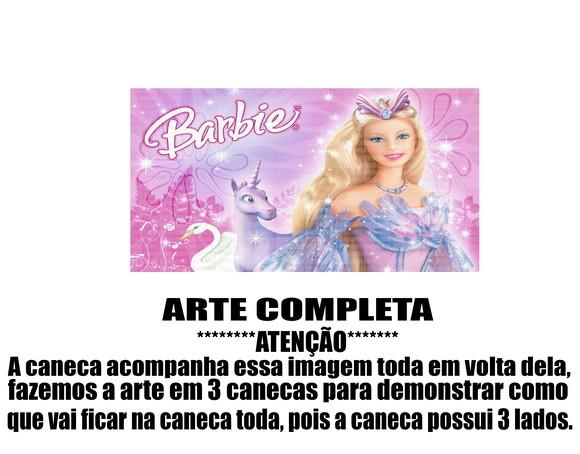 Caneca Polímero Barbie Personalizada