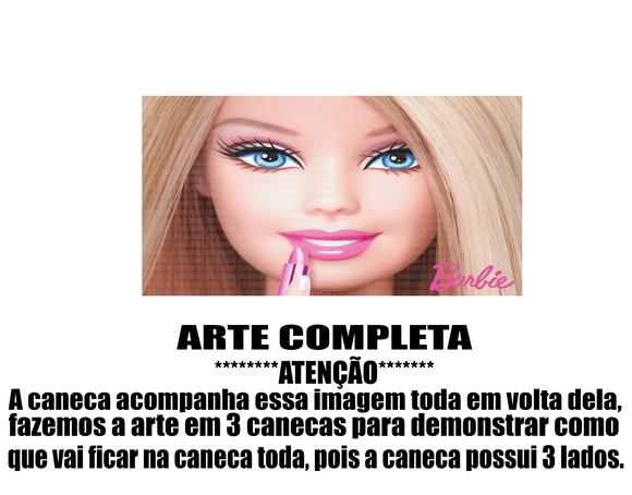 Caneca Polímero Barbie Personalizada