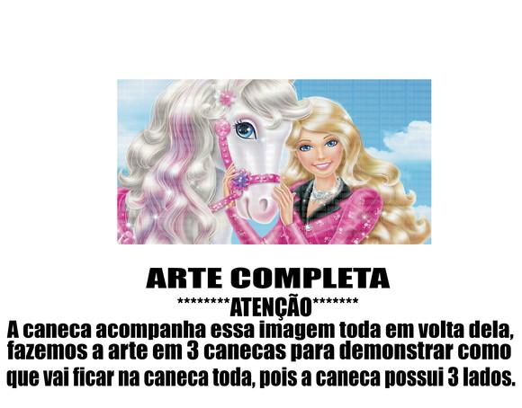 Caneca Polímero Barbie Personalizada