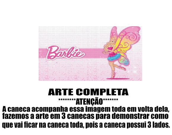 Caneca Polímero Barbie Personalizada