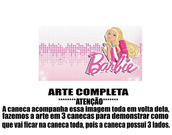 Caneca Polímero Barbie Personalizada
