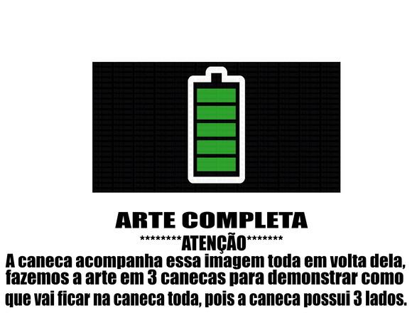 Caneca Polímero Bateria de Celular Personalizada