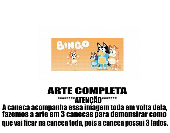 Caneca Polímero Bingo Bluey Personalizada