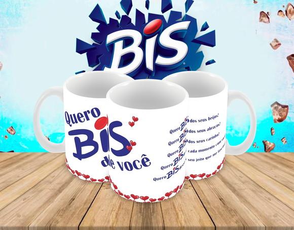 Caneca Polímero Bis Chocolate Personalizada