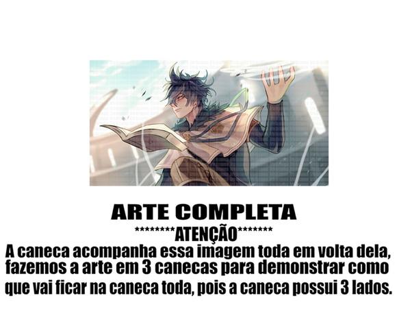 Caneca Polímero Black Clover Personalizada