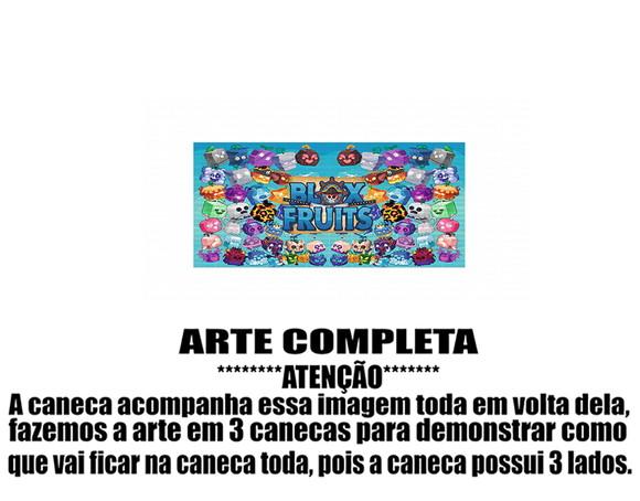 Caneca Polímero Blox Fruits Personalizada