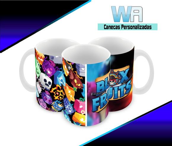 Caneca Polímero Blox Fruits Personalizada