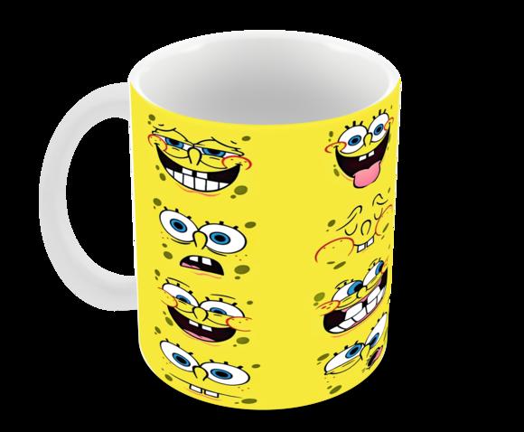 Caneca Polímero Bob Esponja com Nome Personalizada
