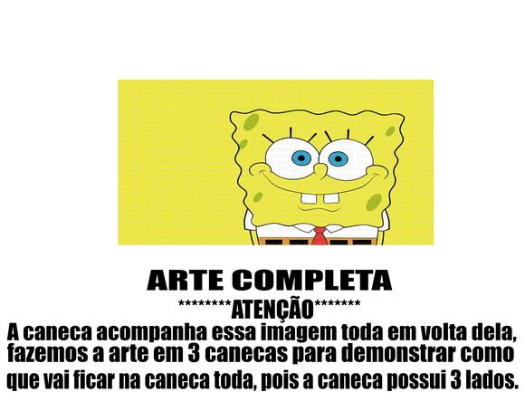 Caneca Polímero Bob Esponja Personalizada