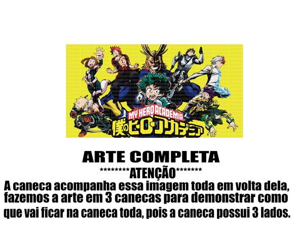Caneca Polímero Boku no Hero Academia Personalizada