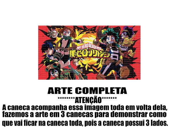 Caneca Polímero Boku no Hero Academia Personalizada
