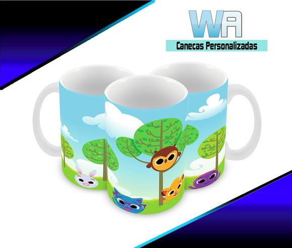 Caneca Polímero Bolofofos Personalizada