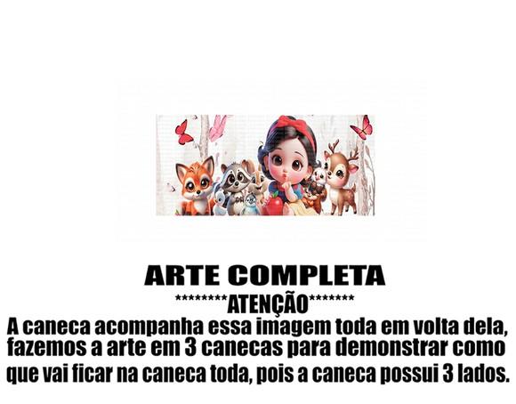 Caneca Polímero Branca de Neve Baby Personalizada