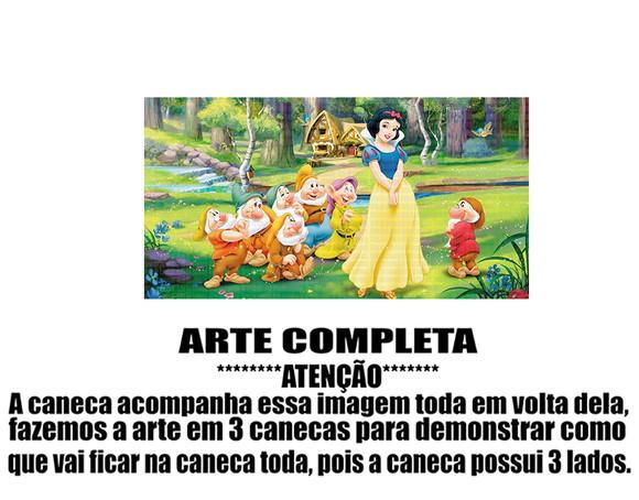 Caneca Polímero Branca de Neve Personalizada