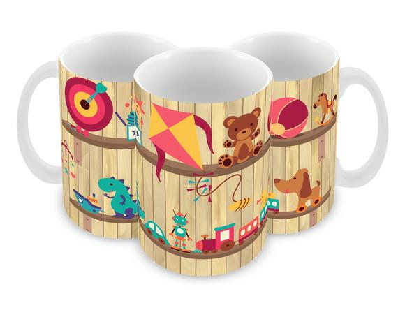 Caneca Polímero Brinquedos Personalizada